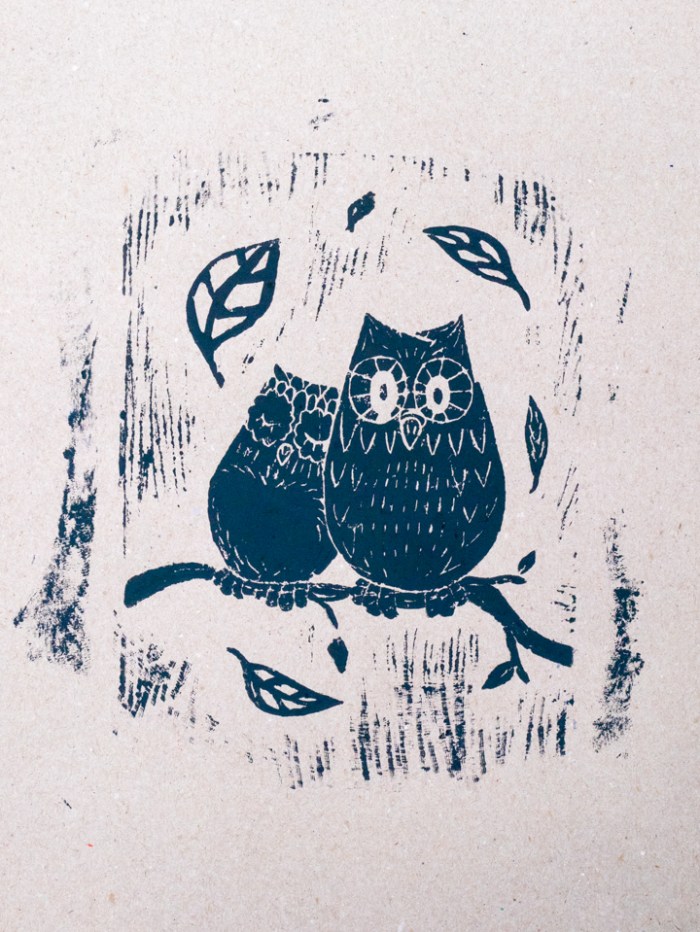 Linoleum -Lisa owls