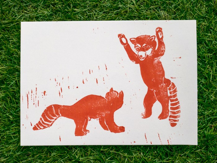 Linoleum -red pandas