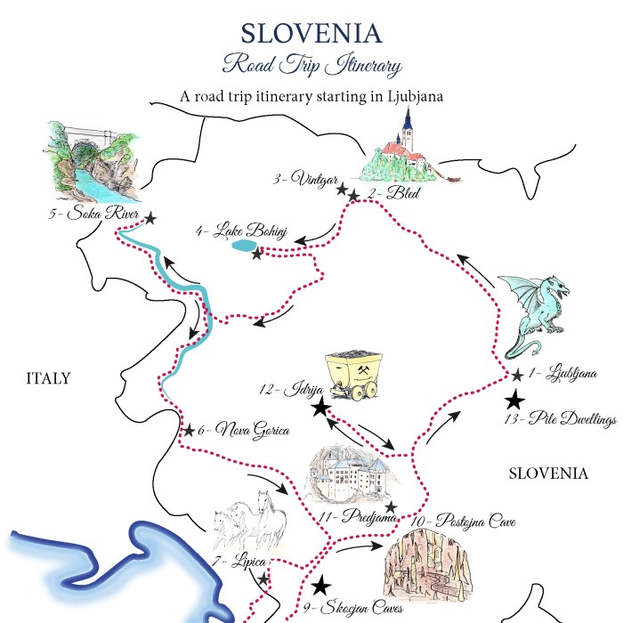 a-road-trip-itinerary-map-of-slovenia-designed-by-miss-coco-learn-more-on-road-trips-around-the-world-com