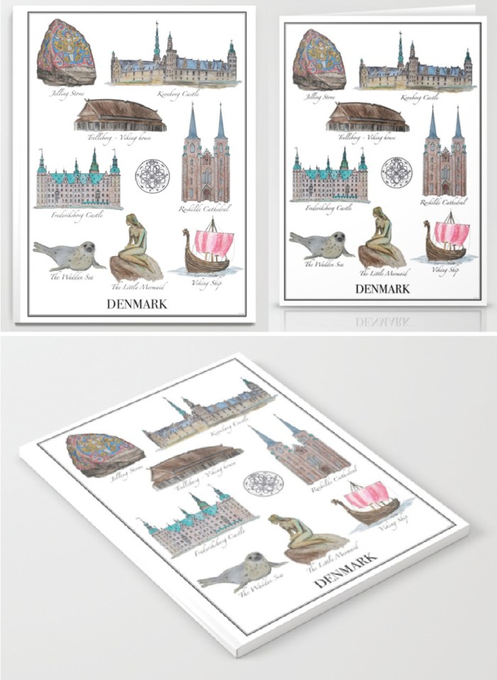 Best of Denmark - Design by Miss Coco - available on Society6.com