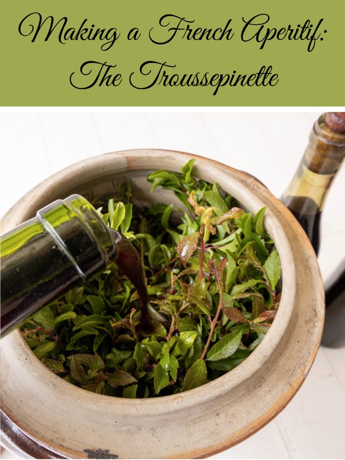 Making a French aperitif - the Troussepinette - home made recipe