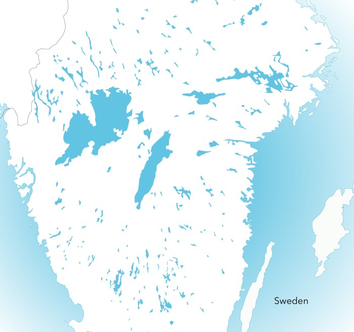 Lakes in Sweden