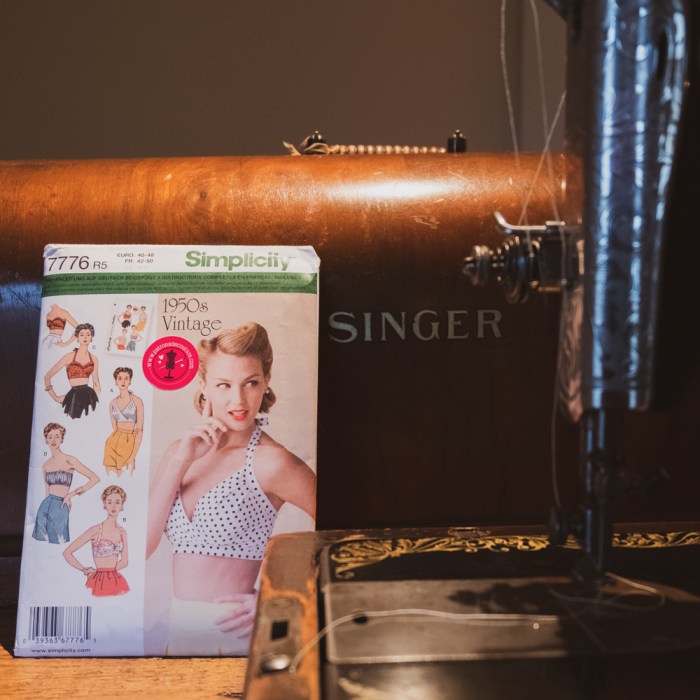 Trying to sew a 1950's bra