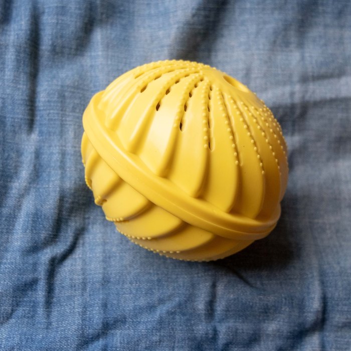 Eco friendly laundry with a laundry ball