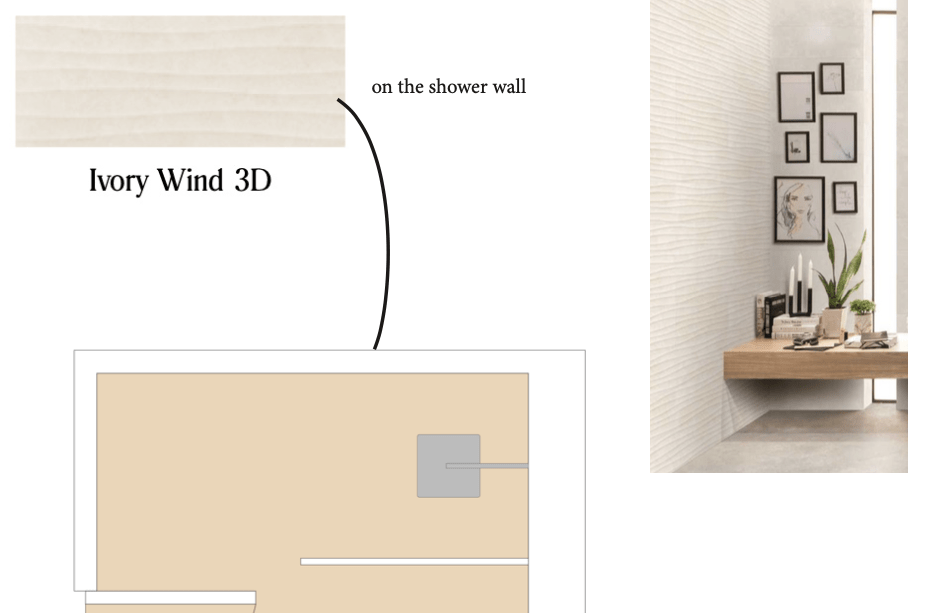 Bathroom mood board extract