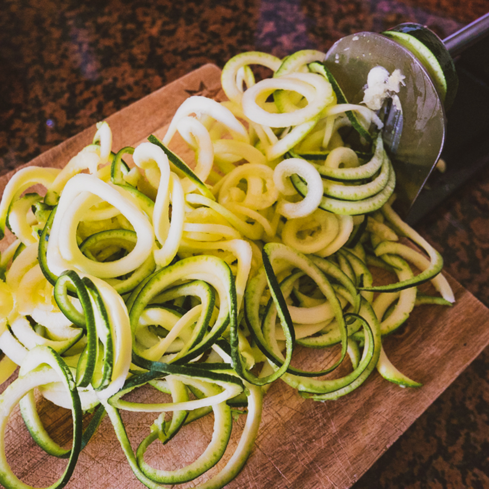 spiralized zucchini