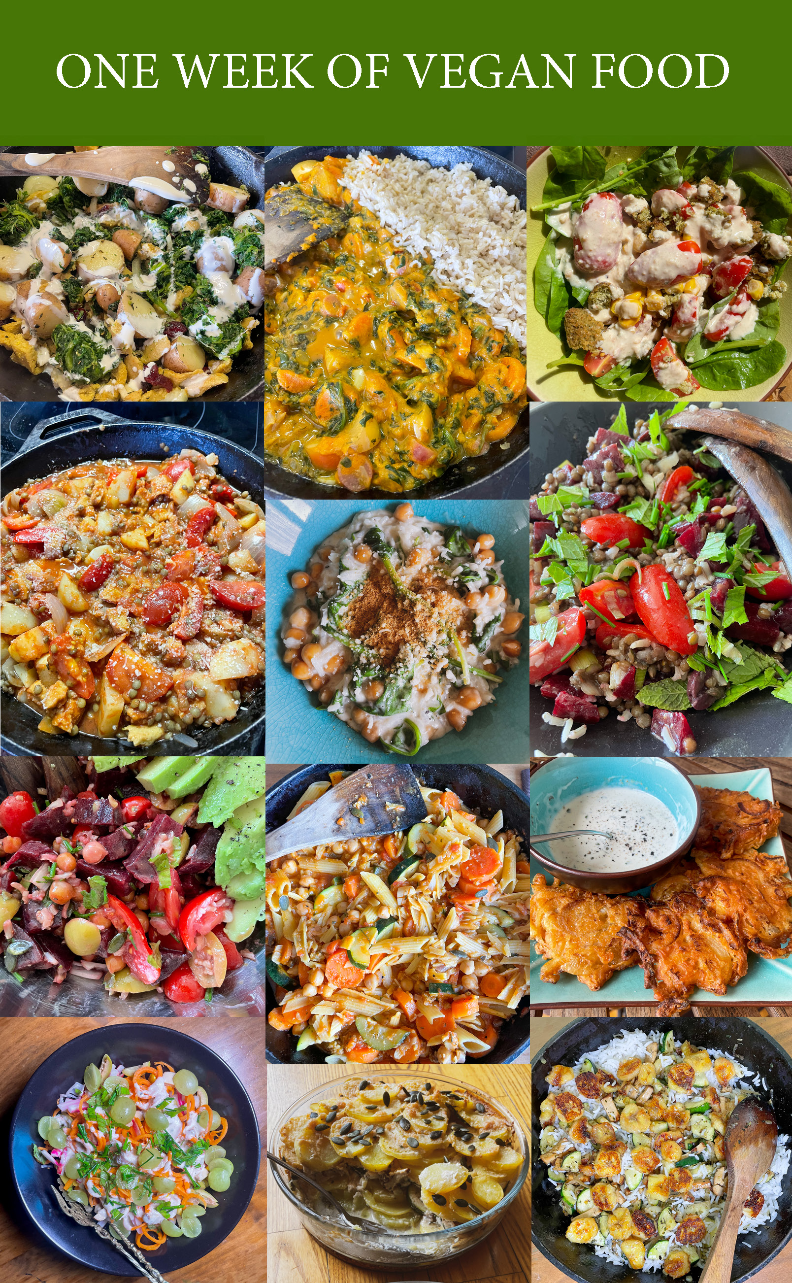 One week of Vegan food