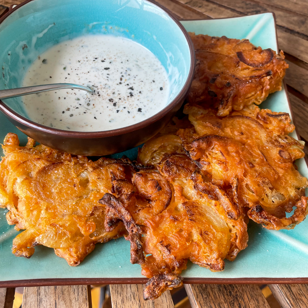 Home made onion bhajis! Sooo good!