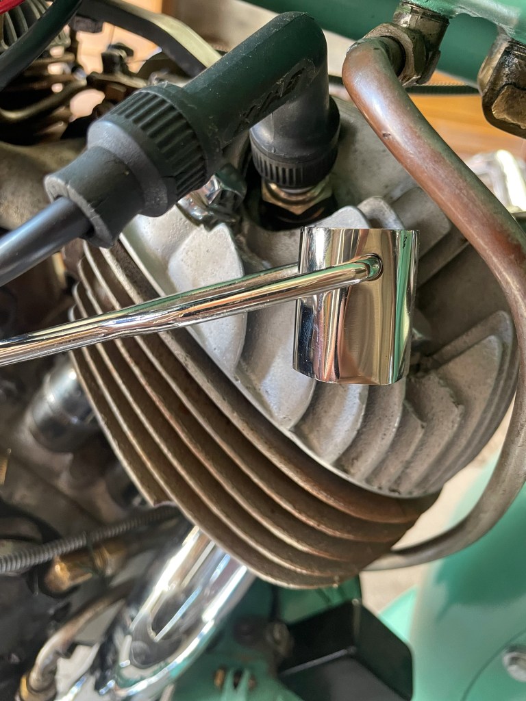 My chromed spark plug wrench