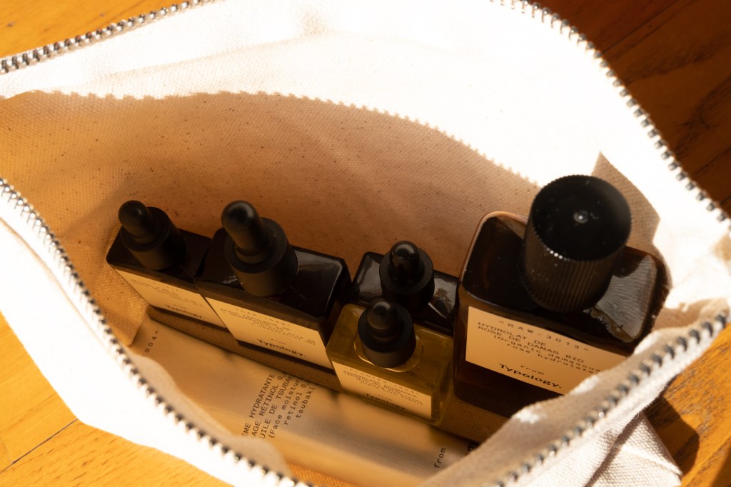 Typology travel pouch gift