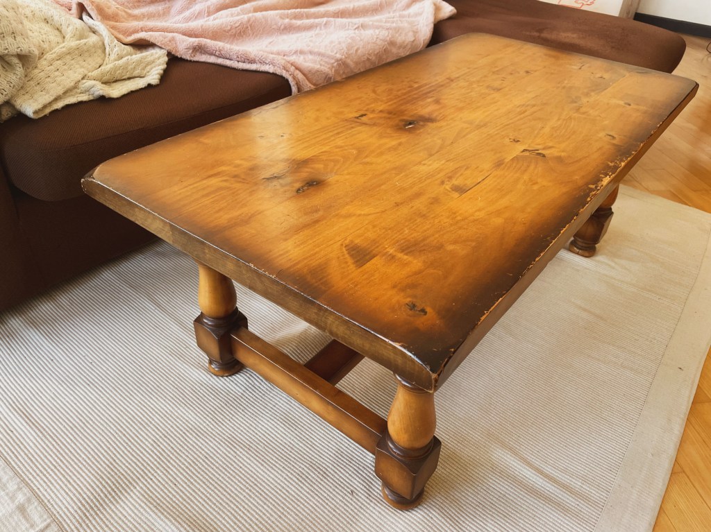 Coffee table upgrade - before