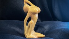 Soap stone female statue