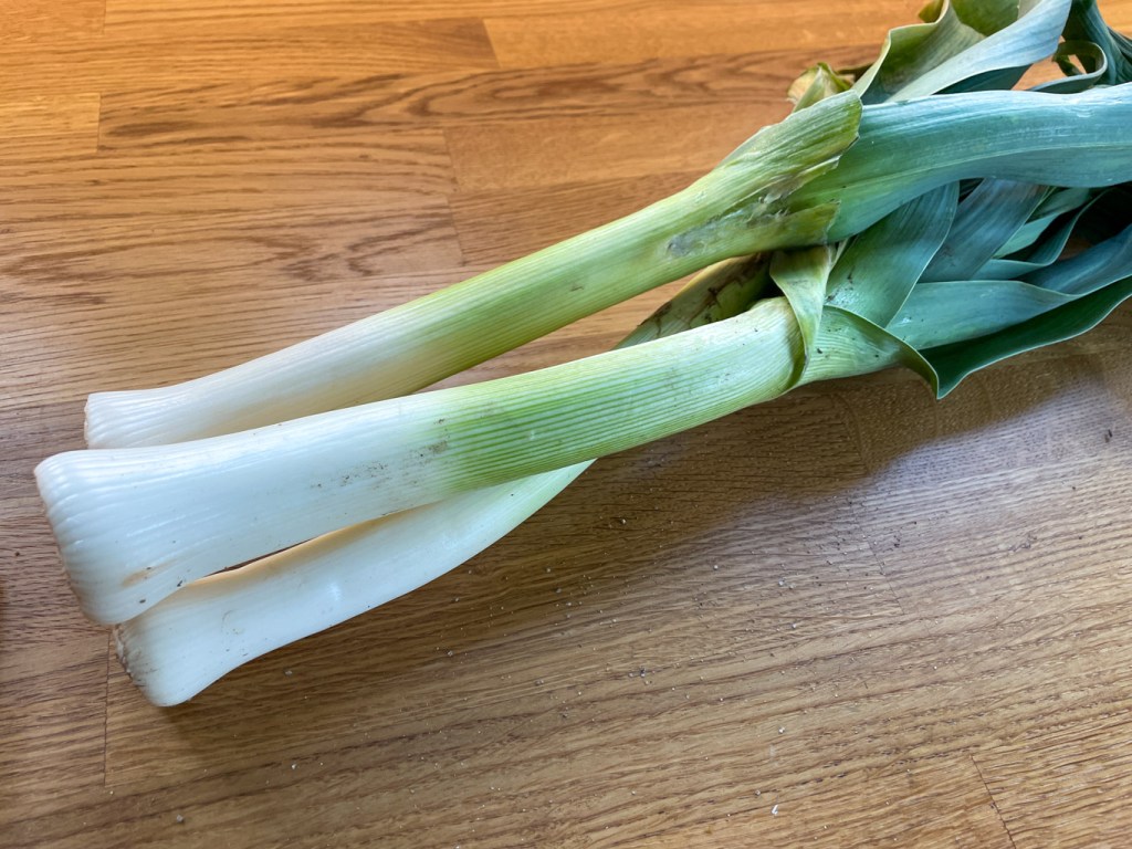 Leeks from my dad's garden