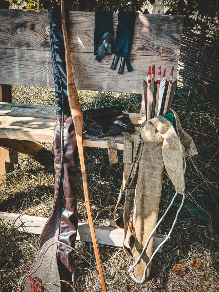 Sewing my archery equipment